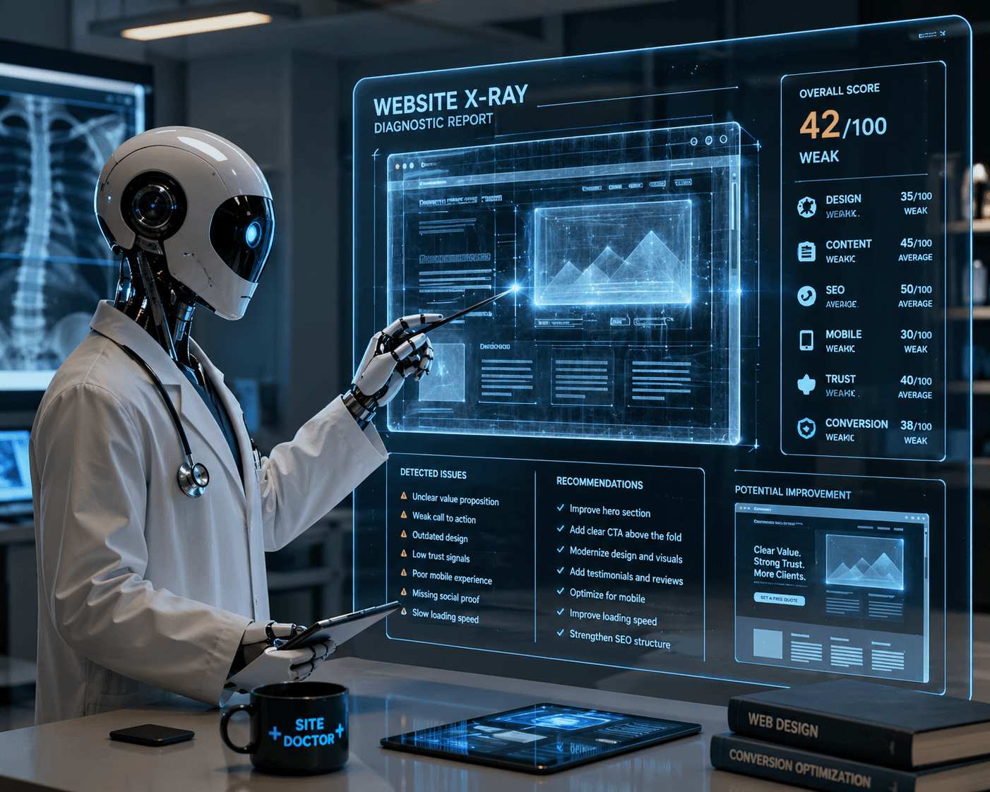 Пример отчёта Site Doctor
